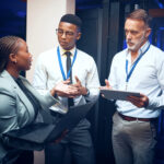 Data center staffing agency reviewing technician, engineer, and facilities hiring needs for a mission-critical facility