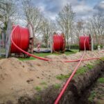 Long-haul underground fiber construction with OSP crews and conduit installation