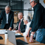 Wireless VP of business development reviewing infrastructure growth strategy